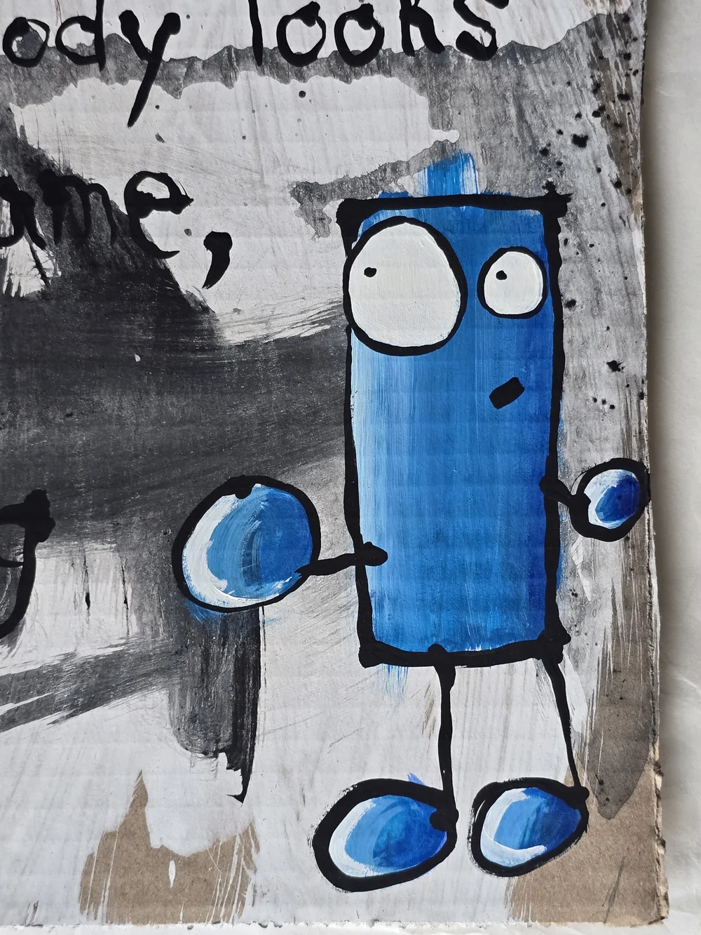 Original Painting Set-Acrylic on Reclaimed Cardboard